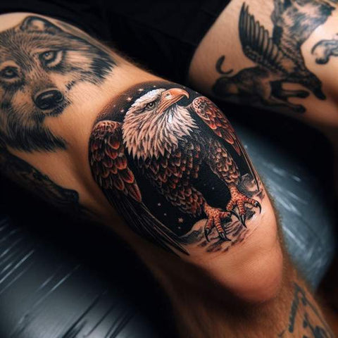 34 Kneecap Tattoo Ideas For Men 32