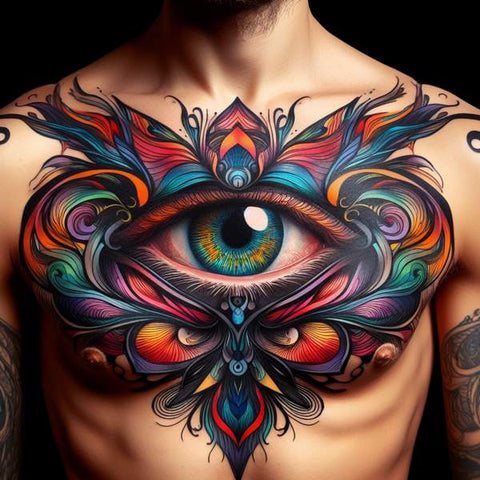 64 Charming Chest Tattoo Ideas For Men 45