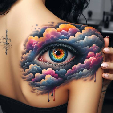 25 Cloud Tattoo Ideas To Fade Away Your Worries 38