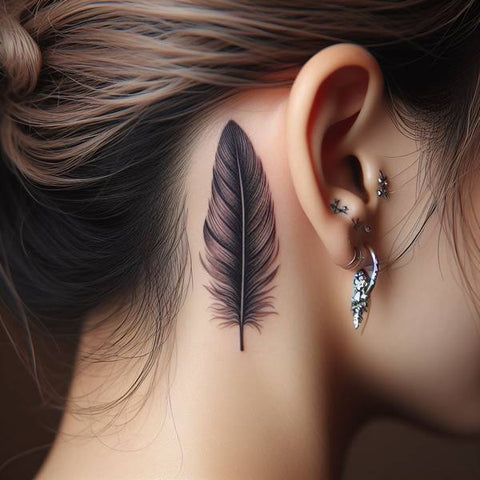 33 Cute Yet Meaningful Tattoos Behind The Ear 9