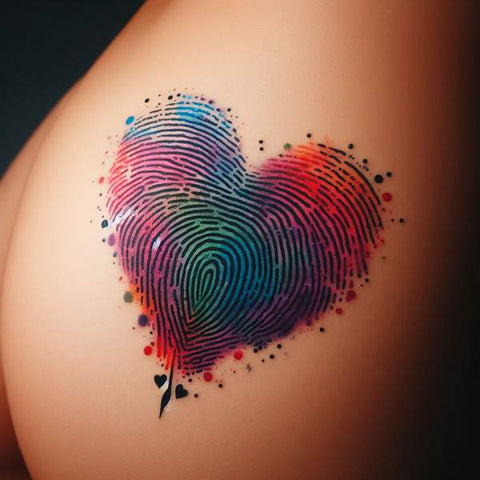 15 Unique Fingerprint Tattoo Ideas: Alluring Designs to Stand Out 2 Fingerprint Heart Tattoo ecce059e 086f 42cf a607