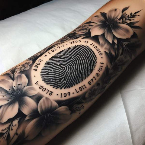 15 Unique Fingerprint Tattoo Ideas: Alluring Designs to Stand Out 13