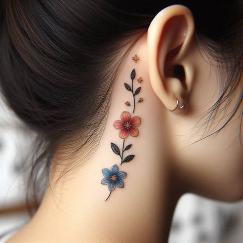 33 Cute Yet Meaningful Tattoos Behind The Ear 13