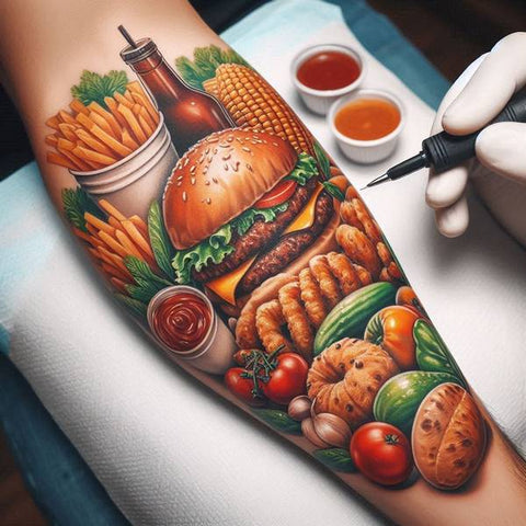 14 Humorous Food Tattoo Ideas and Meanings To Showcase Your Appetite To 13