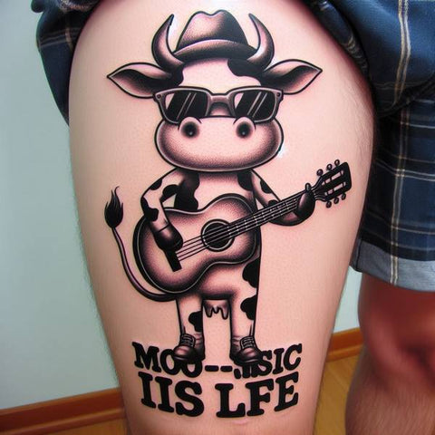 18 Fabulous Cow Tattoo Ideas For You 14