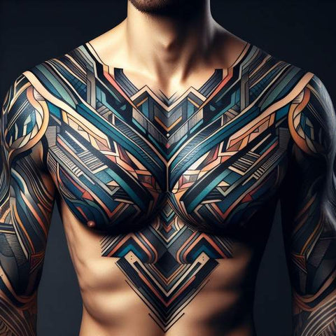 64 Charming Chest Tattoo Ideas For Men 33