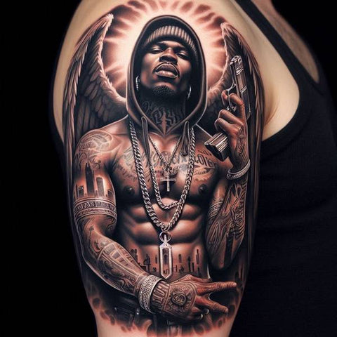 44 Motivating Ideas For Angel Tattoos 48