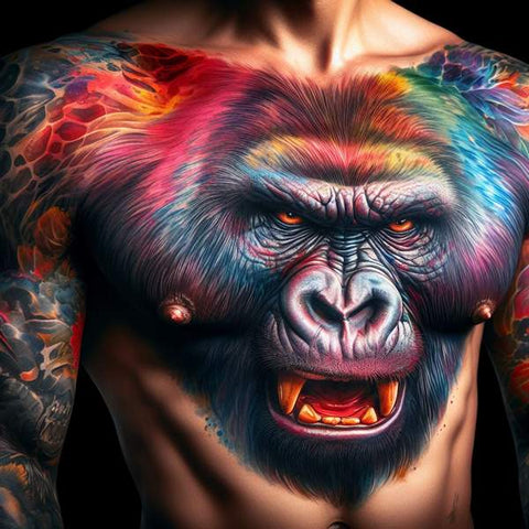 64 Charming Chest Tattoo Ideas For Men 46