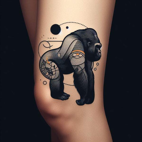 34 Kneecap Tattoo Ideas For Men 29