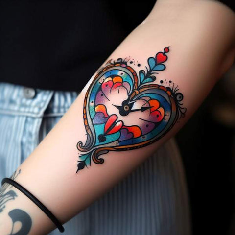 30 Unique Clock Tattoo Ideas with Deep and Multifaceted Meanings 39