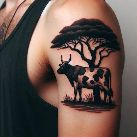 18 Fabulous Cow Tattoo Ideas For You 15