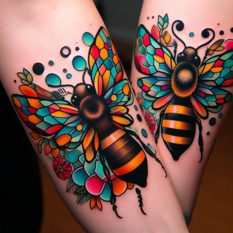 Honey Bee Tattoo