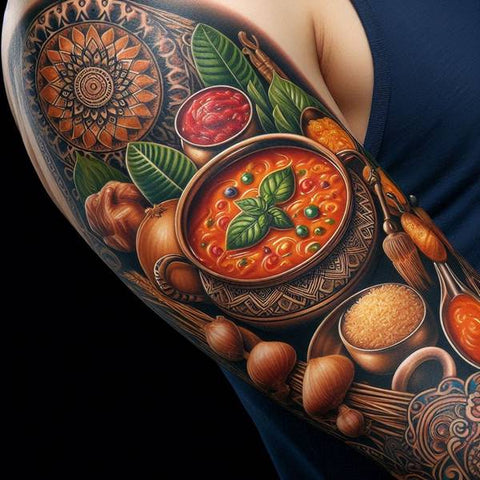 14 Humorous Food Tattoo Ideas and Meanings To Showcase Your Appetite To 18