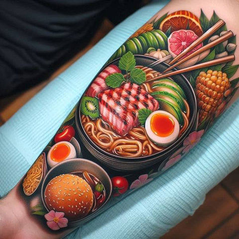 14 Humorous Food Tattoo Ideas and Meanings To Showcase Your Appetite To 23