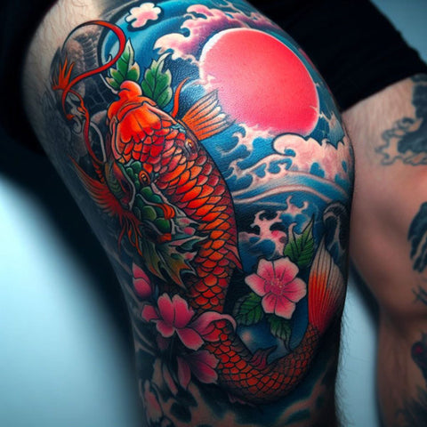 34 Kneecap Tattoo Ideas For Men 19