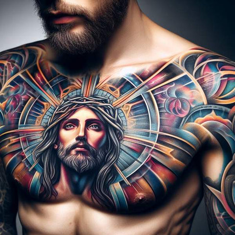 64 Charming Chest Tattoo Ideas For Men 36
