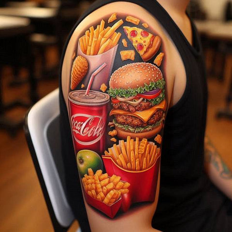 14 Humorous Food Tattoo Ideas and Meanings To Showcase Your Appetite To 21
