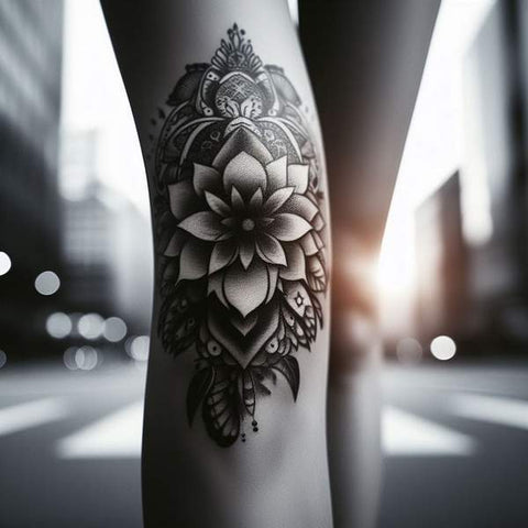 34 Kneecap Tattoo Ideas For Men 43