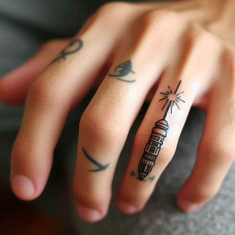 29 Finger Tattoo Designs For Men 26