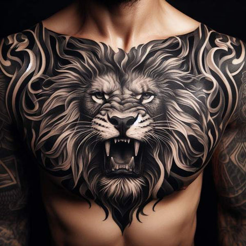 64 Charming Chest Tattoo Ideas For Men 2