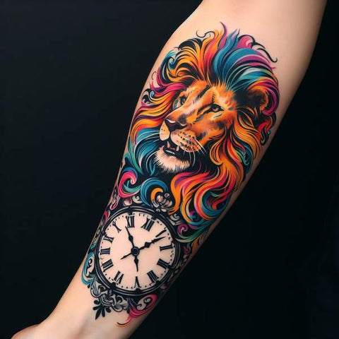 30 Unique Clock Tattoo Ideas with Deep and Multifaceted Meanings 23