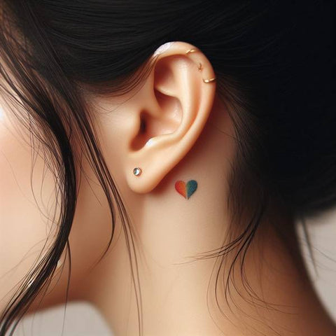 33 Cute Yet Meaningful Tattoos Behind The Ear 17