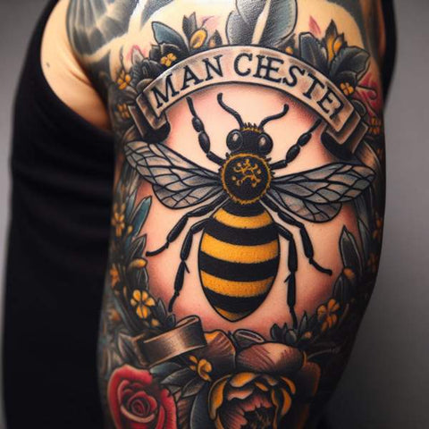 Manchester Bee Tattoo