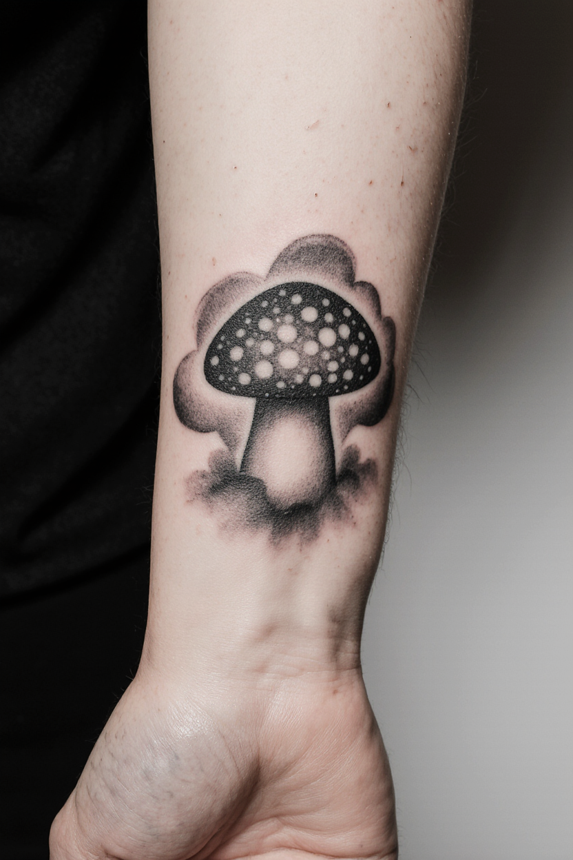 Mario Mushroom Tattoo 1