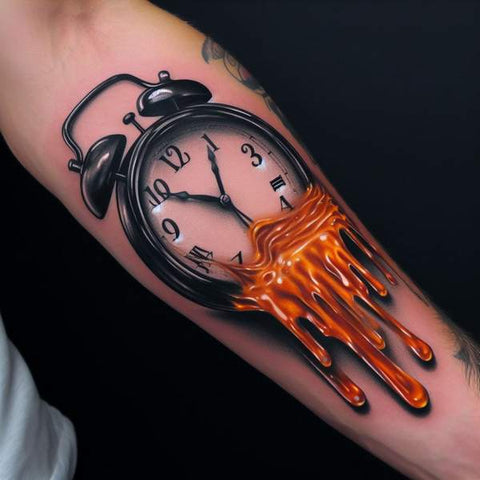 30 Unique Clock Tattoo Ideas with Deep and Multifaceted Meanings 13