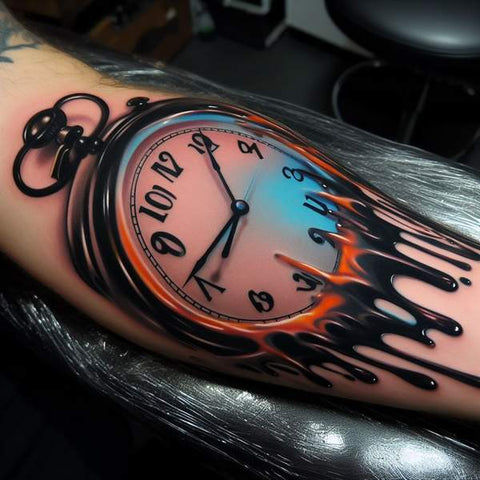 30 Unique Clock Tattoo Ideas with Deep and Multifaceted Meanings 14
