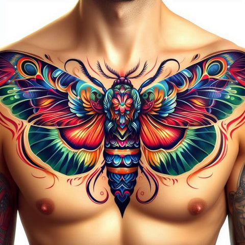 64 Charming Chest Tattoo Ideas For Men 51