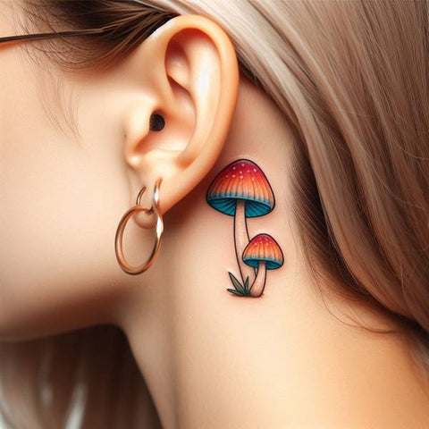 33 Cute Yet Meaningful Tattoos Behind The Ear 22