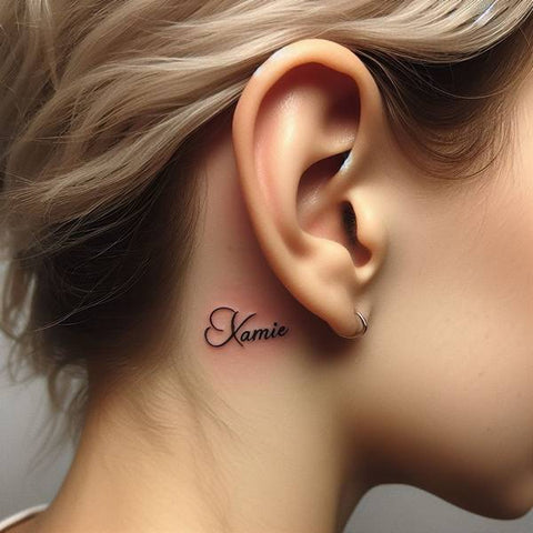 33 Cute Yet Meaningful Tattoos Behind The Ear 28