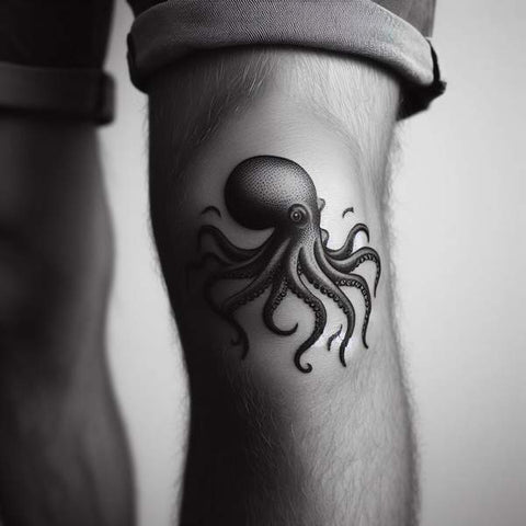 34 Kneecap Tattoo Ideas For Men 28