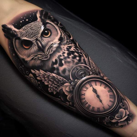 30 Unique Clock Tattoo Ideas with Deep and Multifaceted Meanings 43