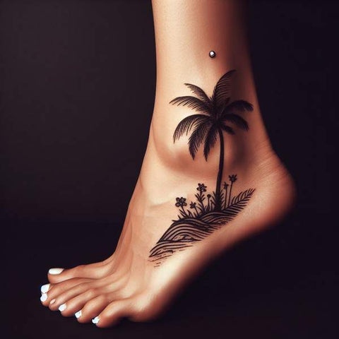 20 Ideas That Complete The World Of Palm Tree Tattoos! 1