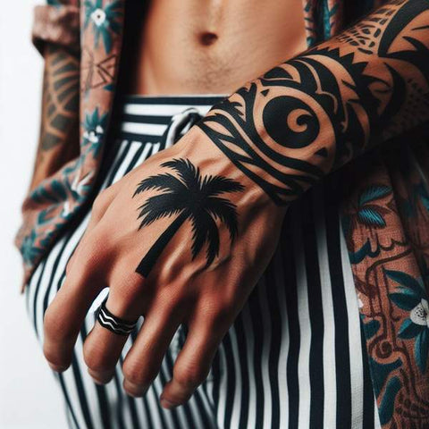 20 Ideas That Complete The World Of Palm Tree Tattoos! 18