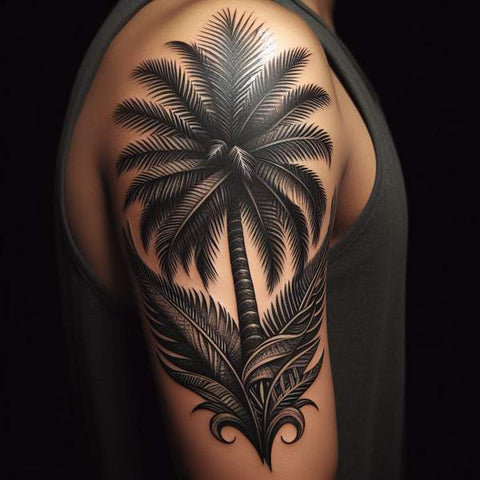20 Ideas That Complete The World Of Palm Tree Tattoos! 12