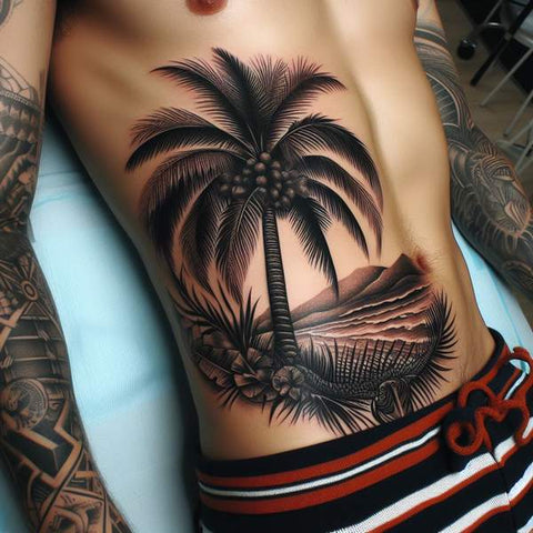 20 Ideas That Complete The World Of Palm Tree Tattoos! 22