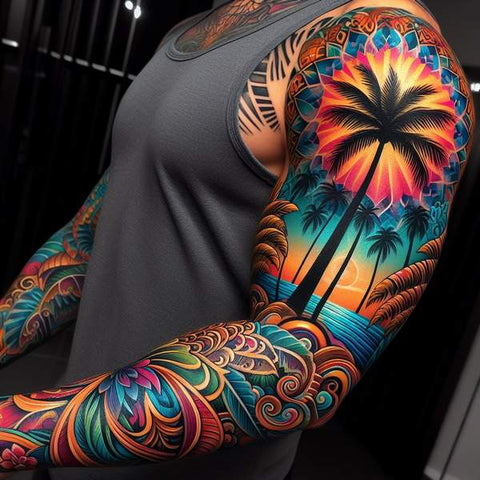 20 Ideas That Complete The World Of Palm Tree Tattoos! 3