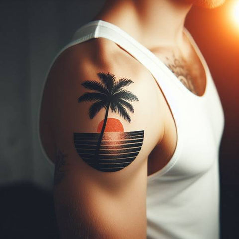 20 Ideas That Complete The World Of Palm Tree Tattoos! 9