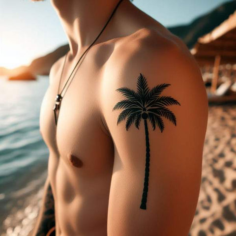 20 Ideas That Complete The World Of Palm Tree Tattoos! 10