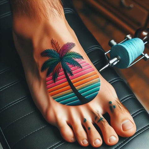20 Ideas That Complete The World Of Palm Tree Tattoos! 17