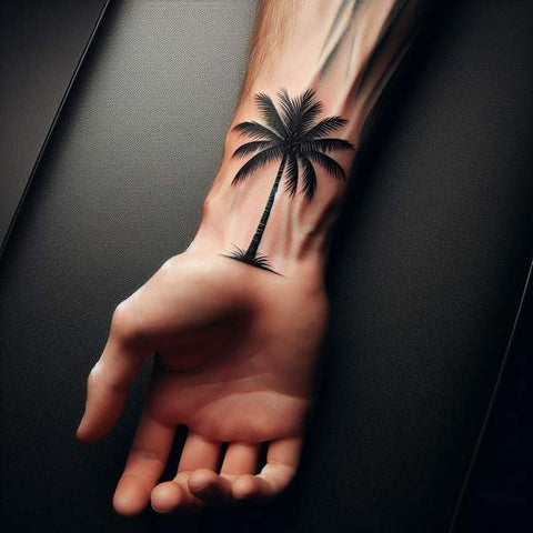 20 Ideas That Complete The World Of Palm Tree Tattoos! 14