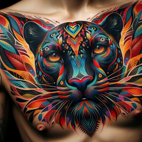 64 Charming Chest Tattoo Ideas For Men 52