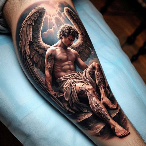 44 Motivating Ideas For Angel Tattoos 56