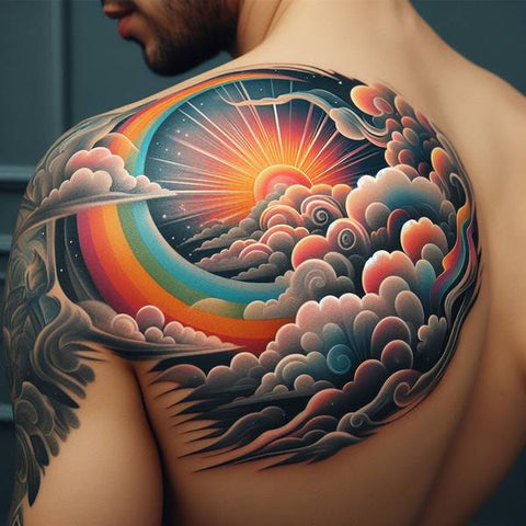 25 Cloud Tattoo Ideas To Fade Away Your Worries 32