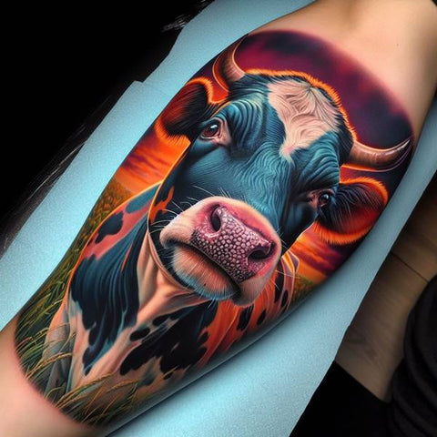 18 Fabulous Cow Tattoo Ideas For You 17