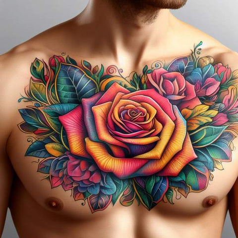 64 Charming Chest Tattoo Ideas For Men 56