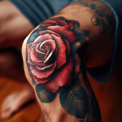 34 Kneecap Tattoo Ideas For Men 12